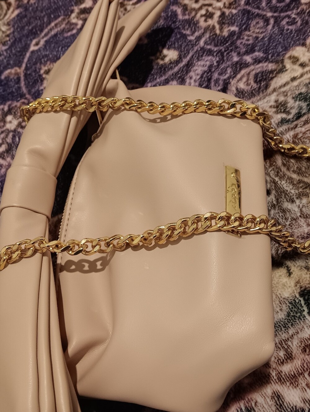 Aldo Alchemy Faux Leather Slong Bag Light Pink